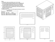 Load image into Gallery viewer, Single Dog Crate with Double Doors